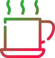 Line Red and Green Gradient vector