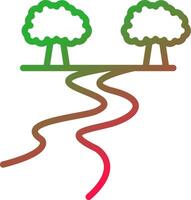 Line Red and Green Gradient vector