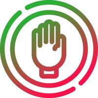 Line Red and Green Gradient vector