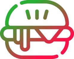 Line Red and Green Gradient vector