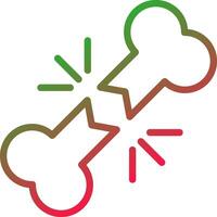 Line Red and Green Gradient vector