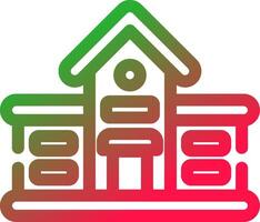 Line Red and Green Gradient vector