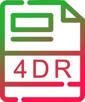 Line Red and Green Gradient vector