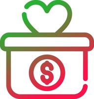 Line Red and Green Gradient vector
