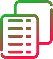 Line Red and Green Gradient vector