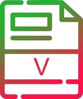 Line Red and Green Gradient vector