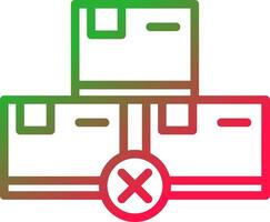 Line Red and Green Gradient vector