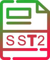Line Red and Green Gradient vector