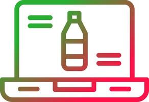 Line Red and Green Gradient vector