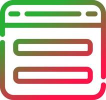 Line Red and Green Gradient vector