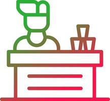 Line Red and Green Gradient vector