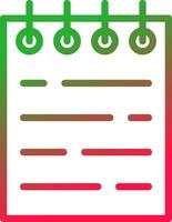 Line Red and Green Gradient vector