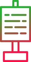 Line Red and Green Gradient vector