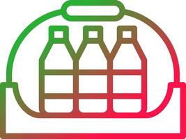Line Red and Green Gradient vector