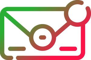 Line Red and Green Gradient vector
