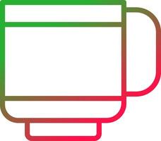 Line Red and Green Gradient vector