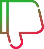 Line Red and Green Gradient vector