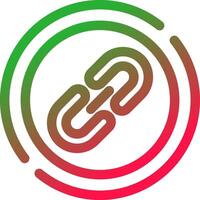 Line Red and Green Gradient vector