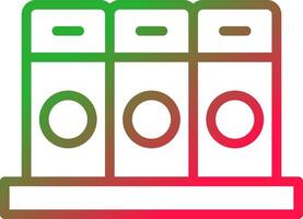 Line Red and Green Gradient vector