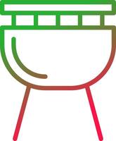 Line Red and Green Gradient vector