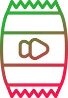 Line Red and Green Gradient vector