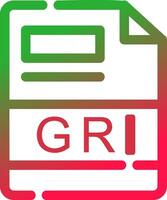 Line Red and Green Gradient vector