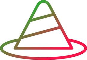 Line Red and Green Gradient vector