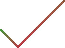 Line Red and Green Gradient vector
