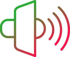 Line Red and Green Gradient vector