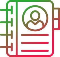 Line Red and Green Gradient vector