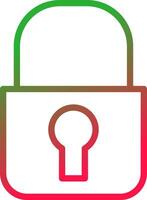 Line Red and Green Gradient vector