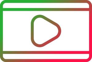Line Red and Green Gradient vector