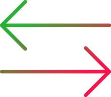 Line Red and Green Gradient vector