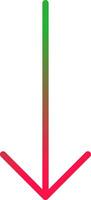 Line Red and Green Gradient vector