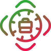 Line Red and Green Gradient vector