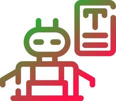 Line Red and Green Gradient vector