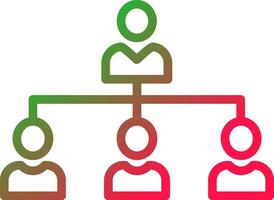 Line Red and Green Gradient vector