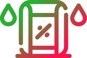 Line Red and Green Gradient vector