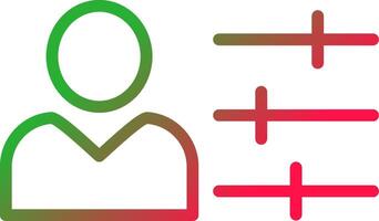 Line Red and Green Gradient vector
