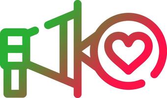 Line Red and Green Gradient vector