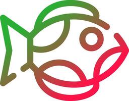 Line Red and Green Gradient vector