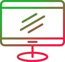 Line Red and Green Gradient vector