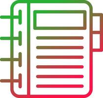 Line Red and Green Gradient vector