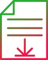 Line Red and Green Gradient vector