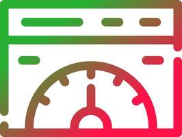 Line Red and Green Gradient vector