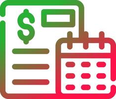 Line Red and Green Gradient vector