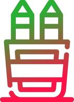 Line Red and Green Gradient vector