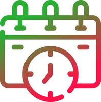 Line Red and Green Gradient vector