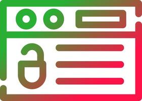 Line Red and Green Gradient vector