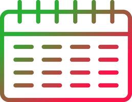 Line Red and Green Gradient vector